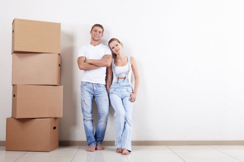 Removal team planning a house move in Rayners Lane