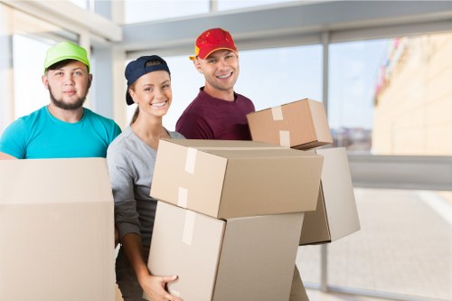 Unpacking support helping a Rayners Lane customer settle into a new home