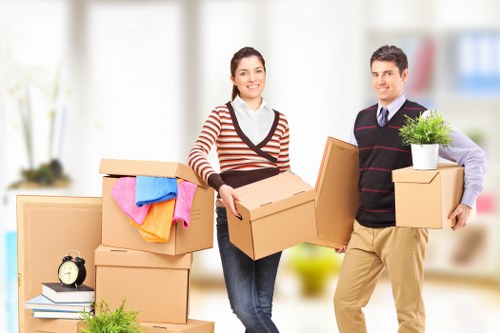 Furniture and boxes prepared for home removals in Rayners Lane