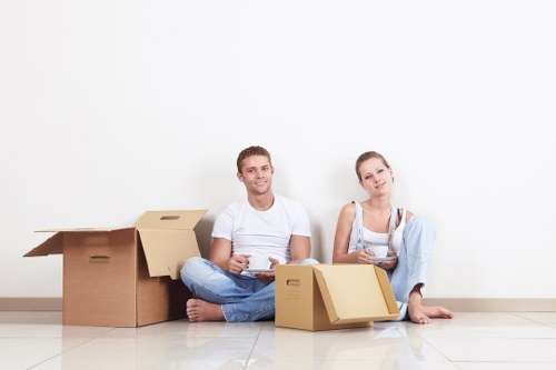 Loading items for a man and van service