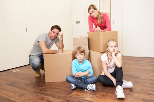 Transporting household items safely in a van