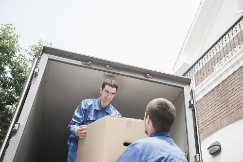 Furniture and boxes prepared for a small local removal in Rayners Lane