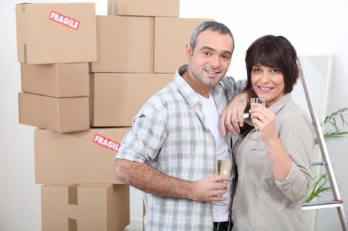 Local removals team handling boxes and furniture for a Rayners Lane customer